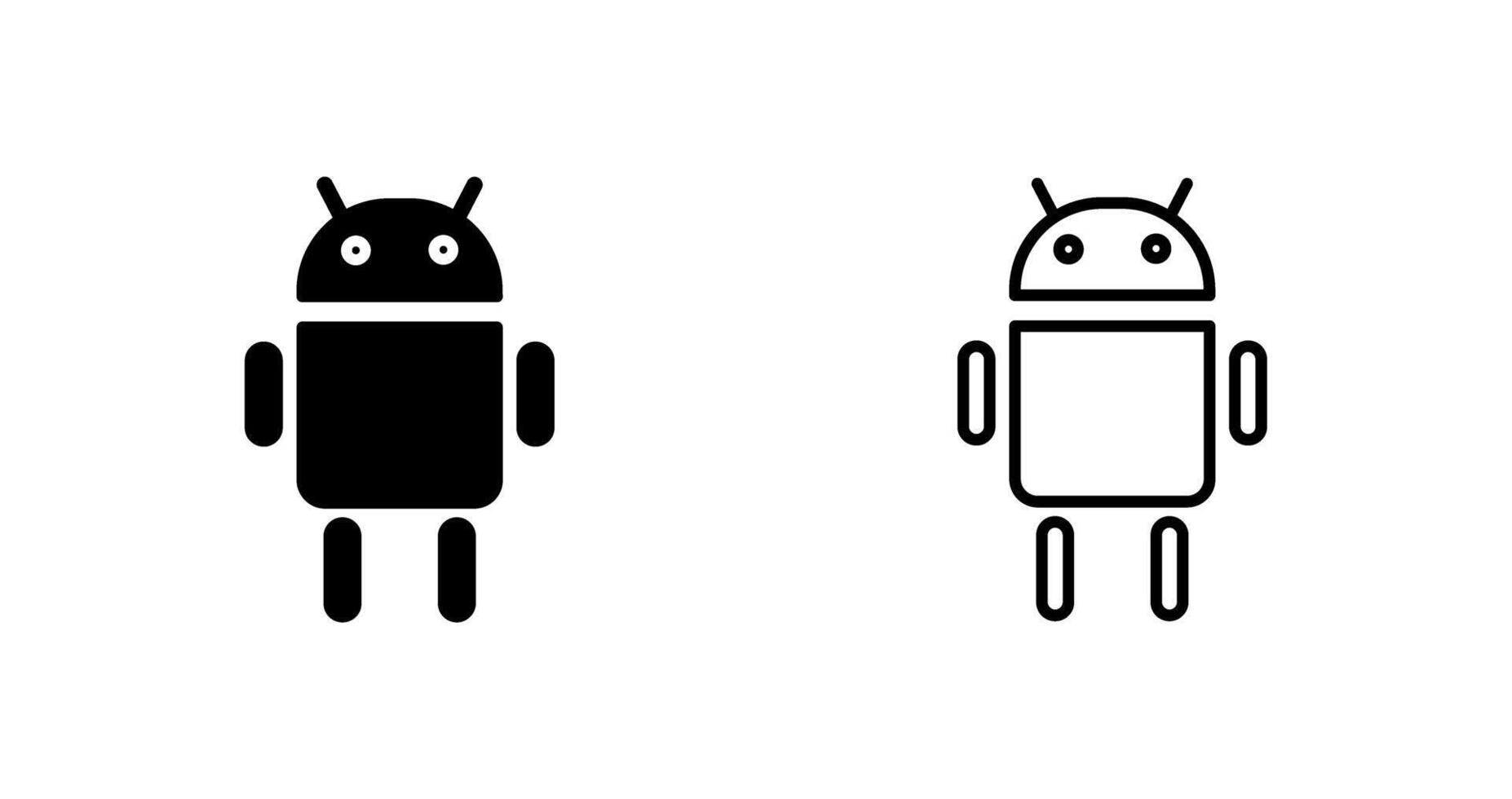 icono de vector de Android