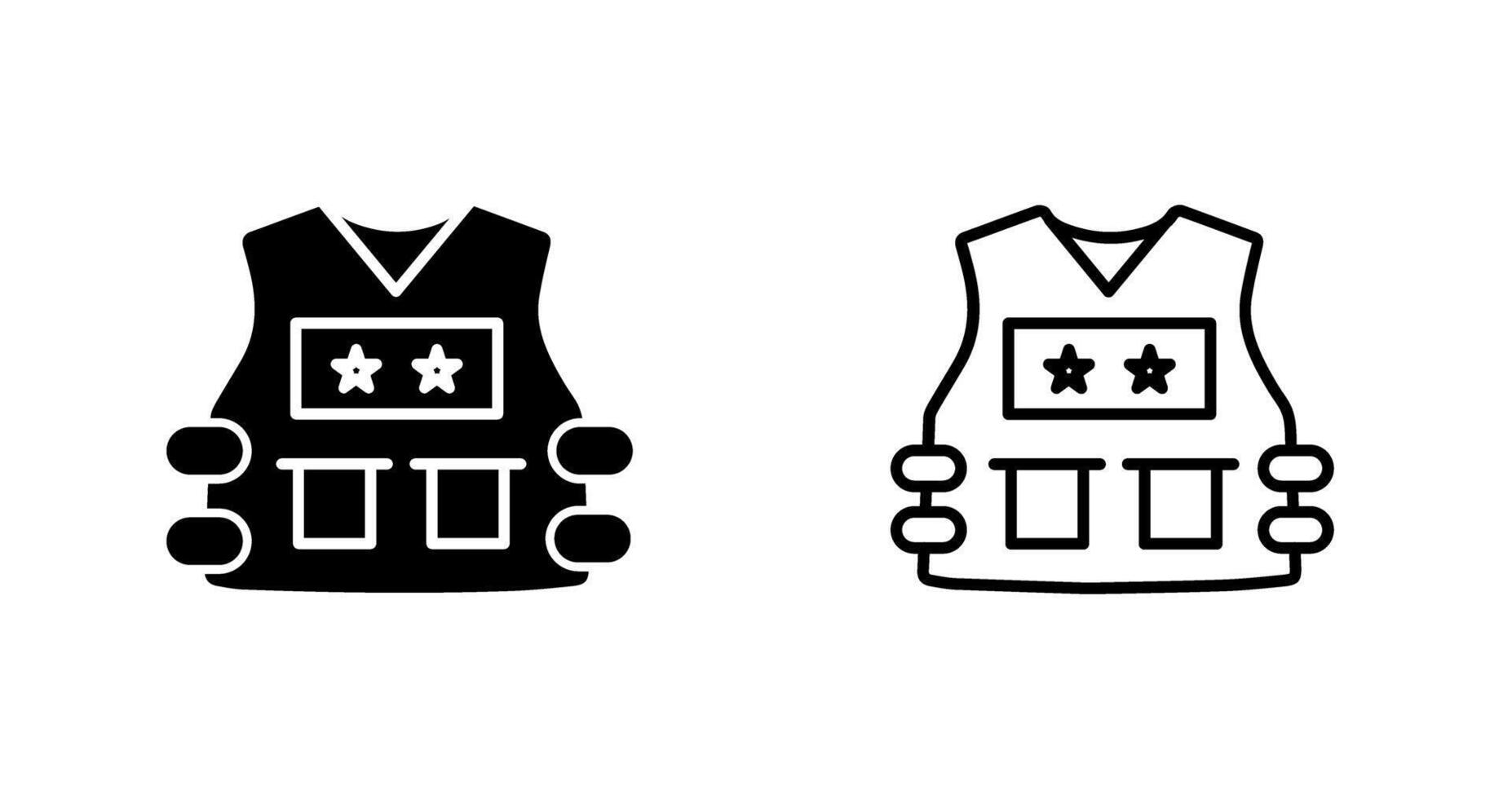 Police Vest Vector Icon