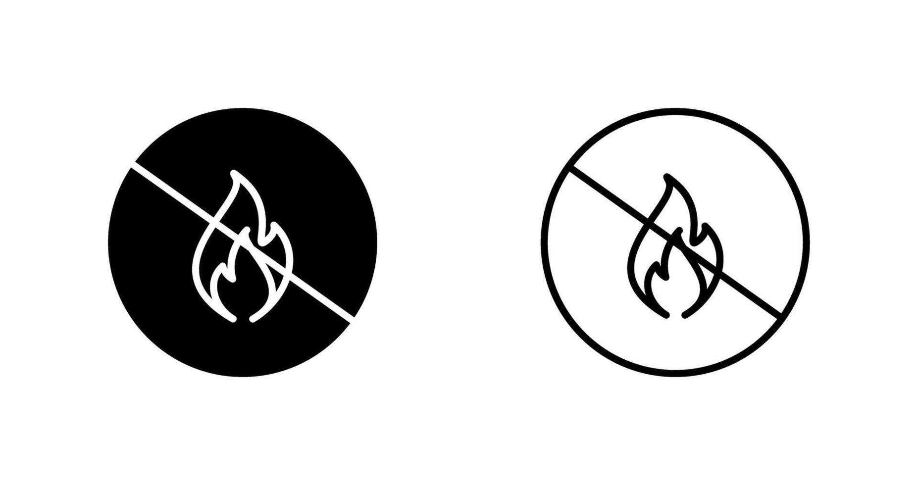 Danger of Flame Vector Icon