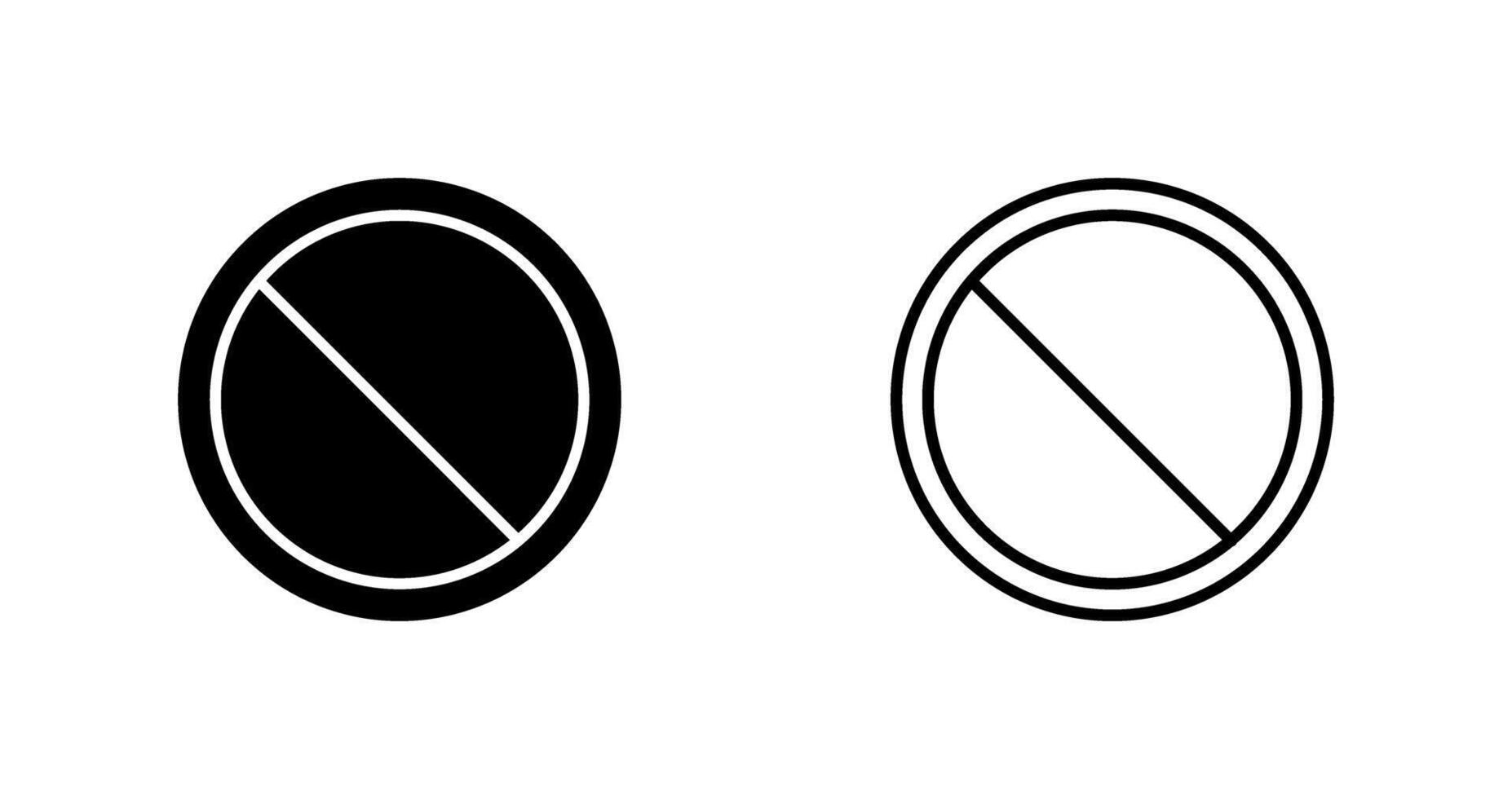 icono de vector prohibido