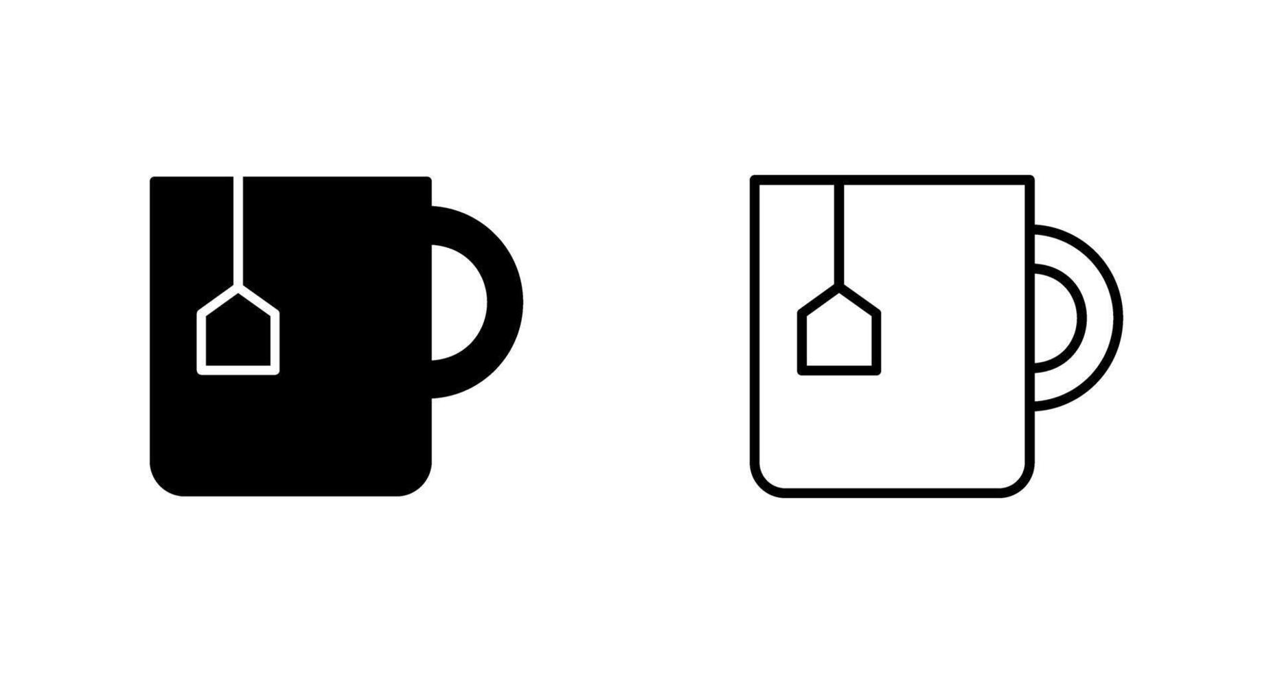 icono de vector de taza