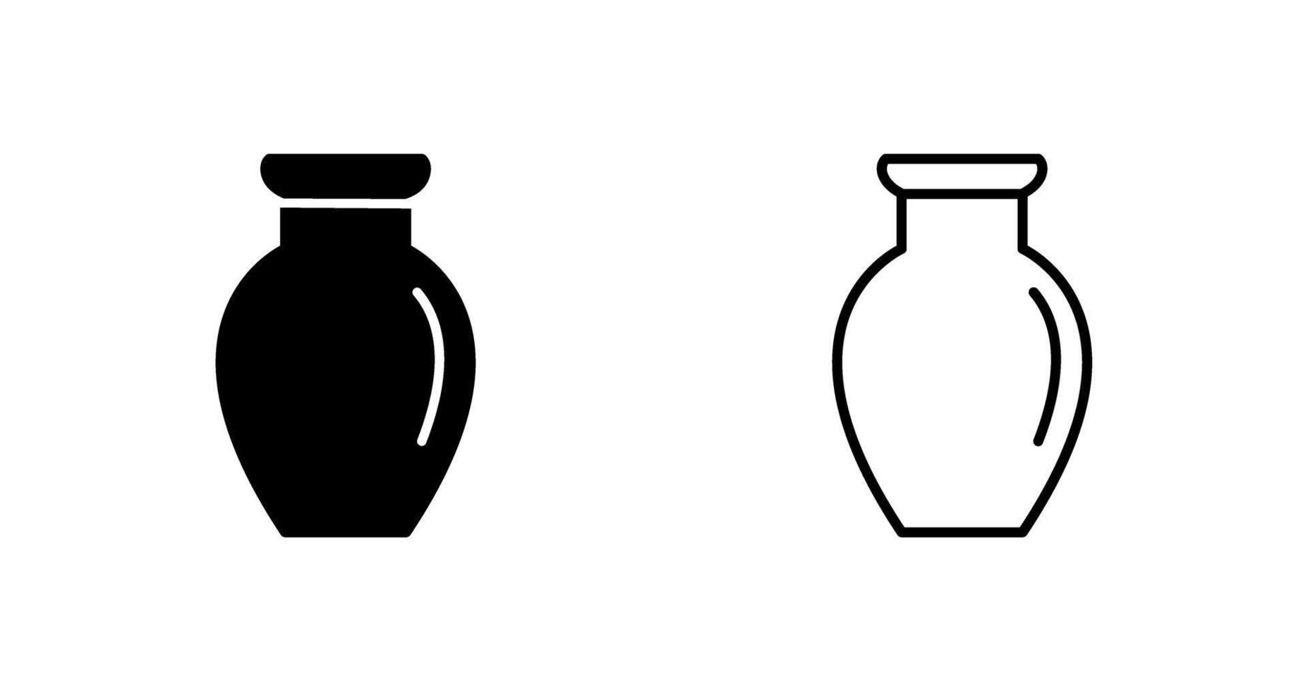 Vase Exhibit Vector Icon