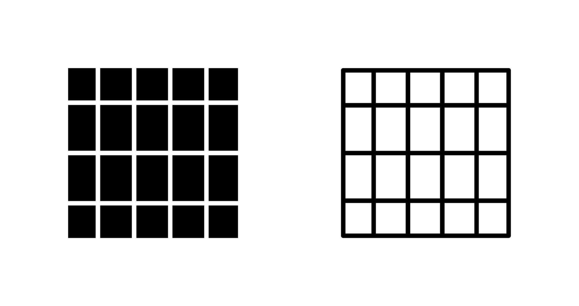Table of Rates Vector Icon