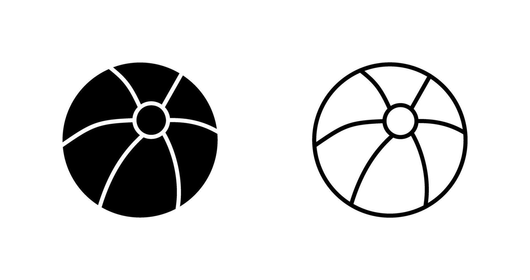 Beach Ball Vector Icon