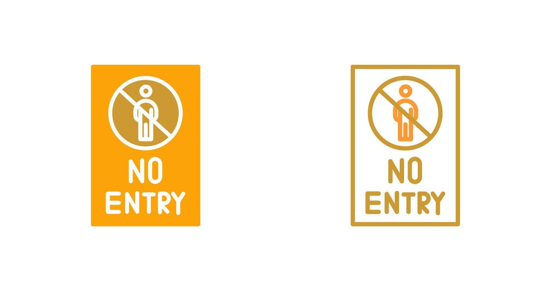 No Entry Sign Vector Icon