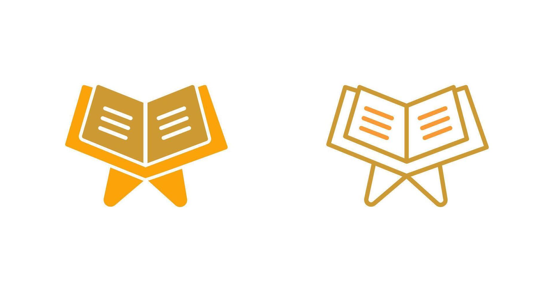 Reading Holy Book Vector Icon