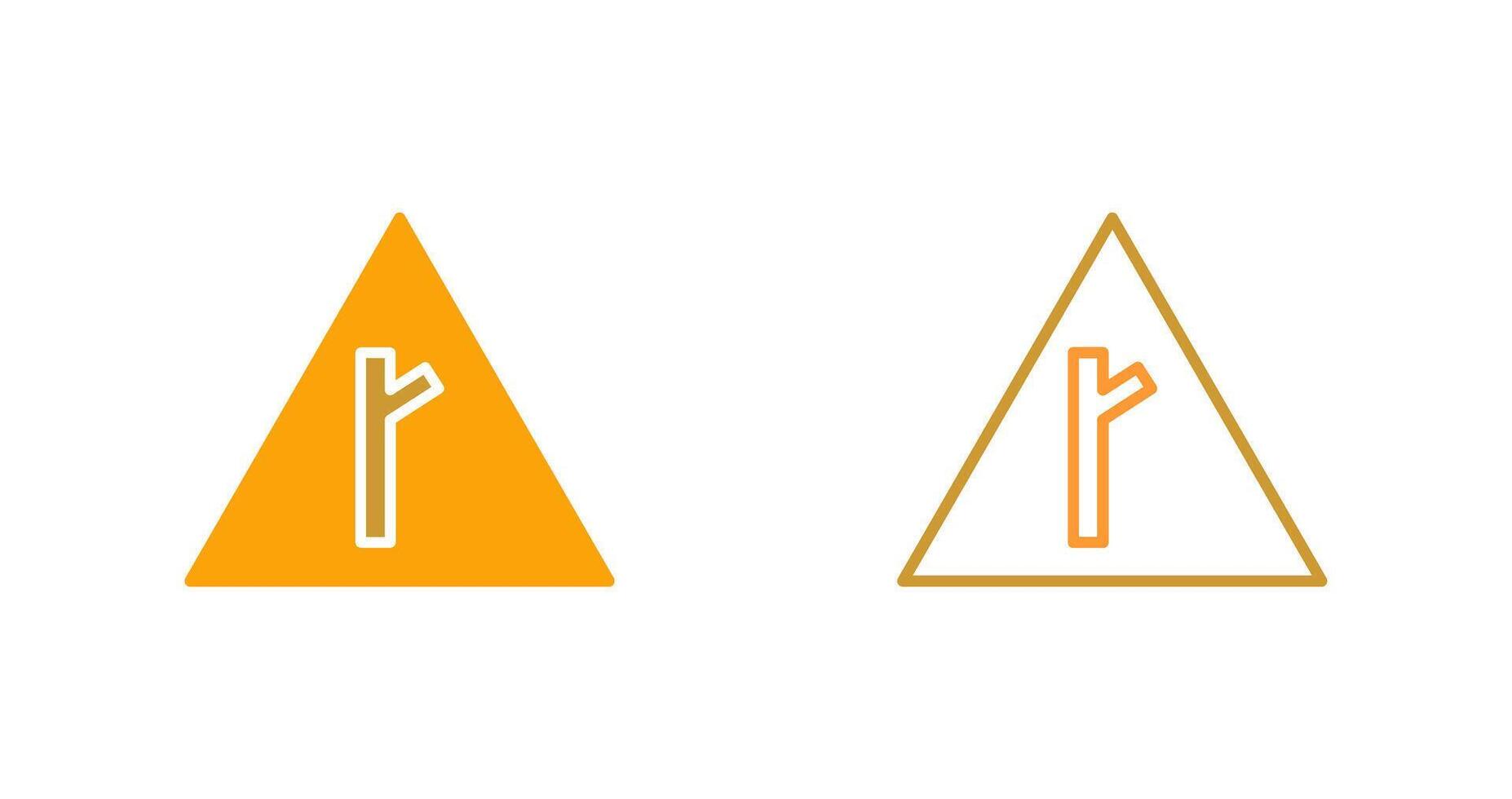 Road Sign Vector Icon