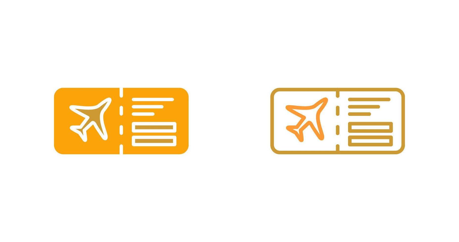 Plane Tickets Vector Icon