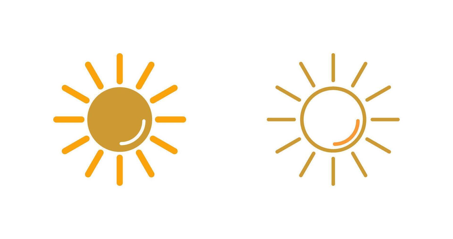 UV Radiation Vector Icon