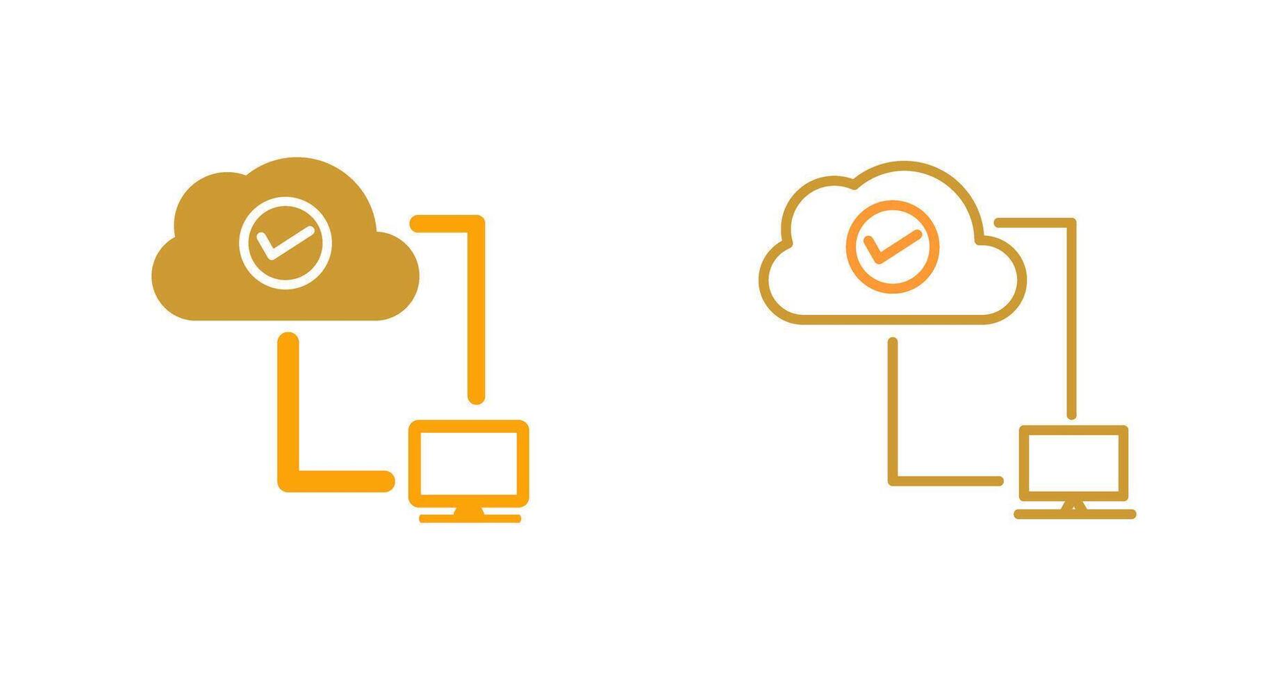 Cloud Connections Vector Icon