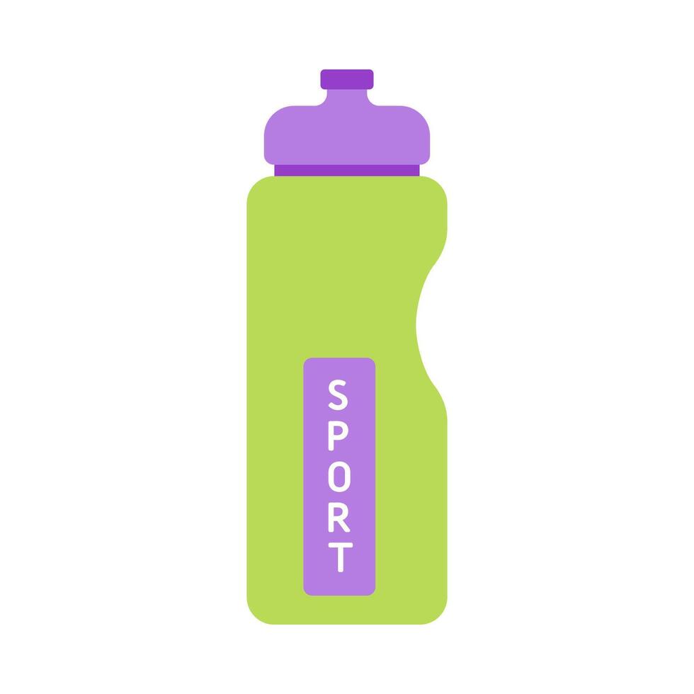 Sports bottle hydro flask water. Sport water bottle vector illustration colorful.