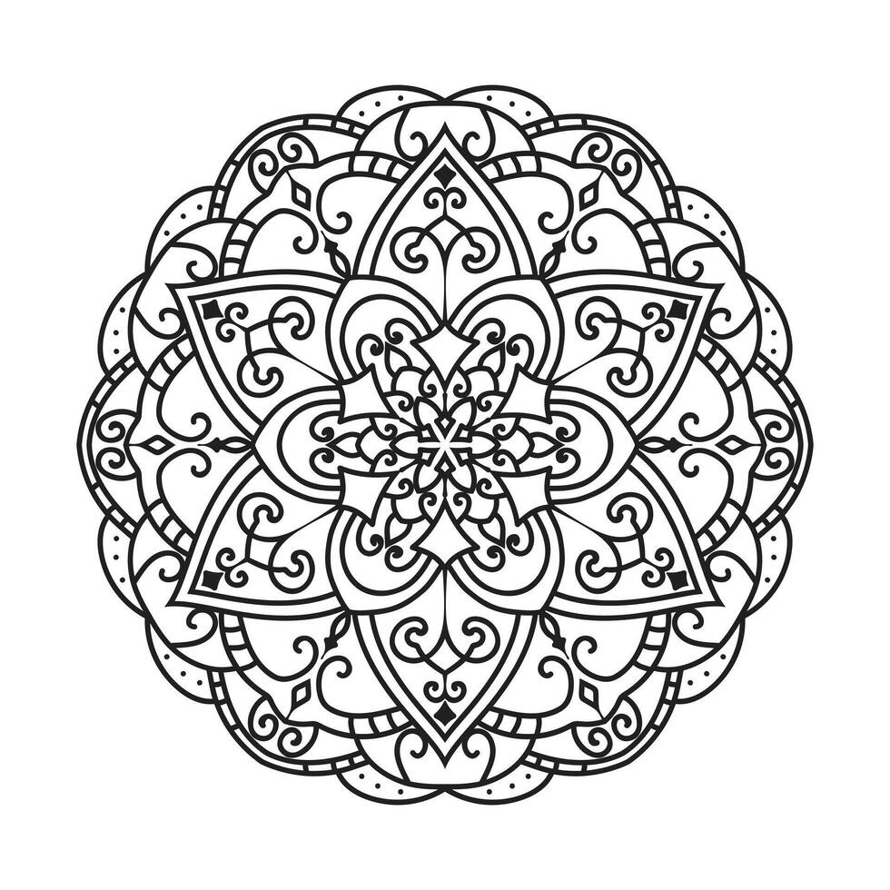 mandala para adulto colorante libro vector