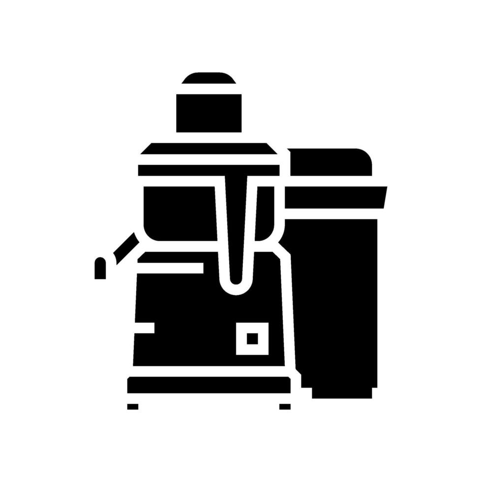 juicer restaurant equipment glyph icon vector illustration