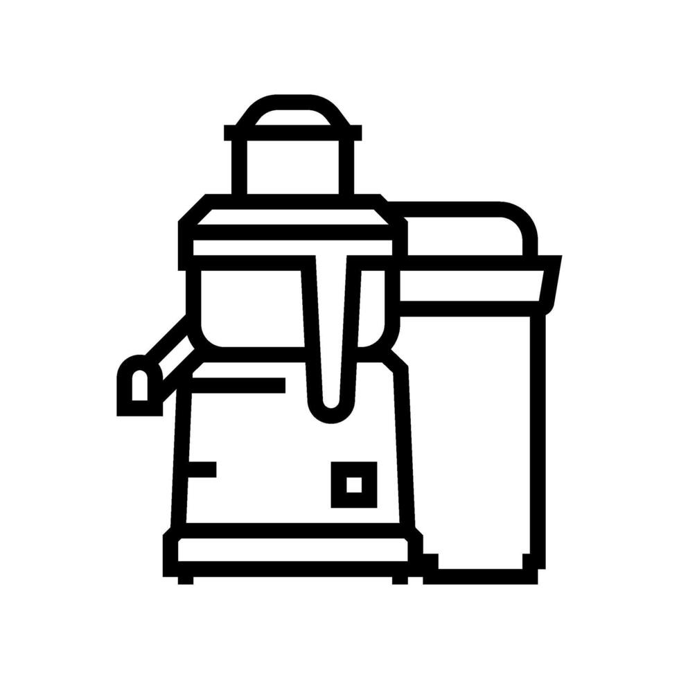 juicer restaurant equipment line icon vector illustration