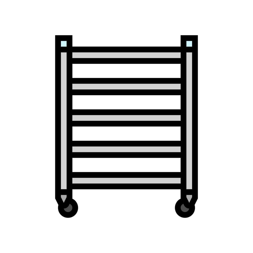 shelving restaurant equipment color icon vector illustration