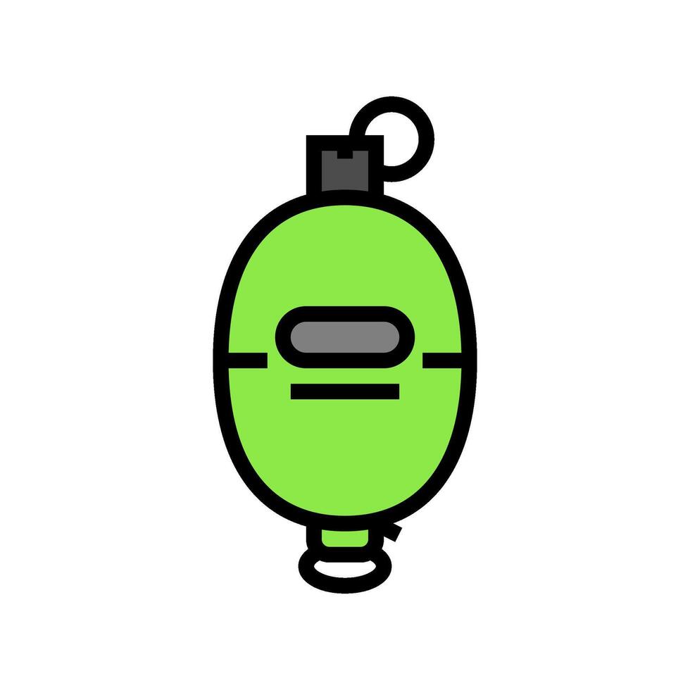 grenade paintball game color icon vector illustration