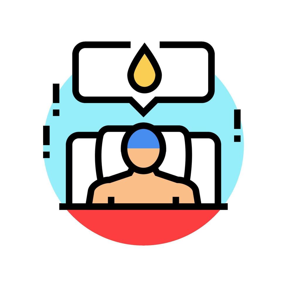 nocturia urology color icon vector illustration