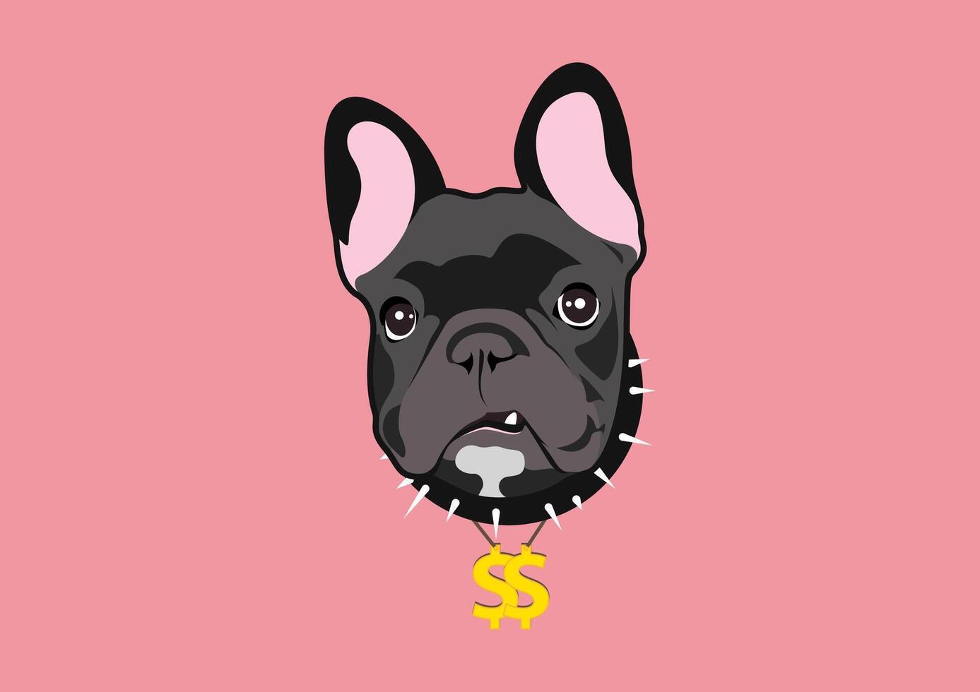 frenchie el dinero vector