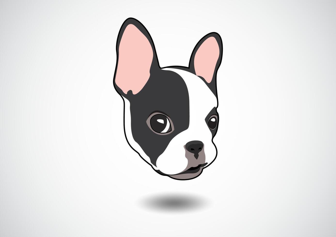 Cute Two-Tone French Bulldog vector
