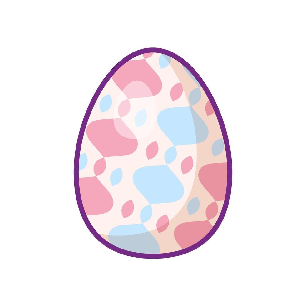 Festive Easter Egg Multi Colored Geometric Ornate vector