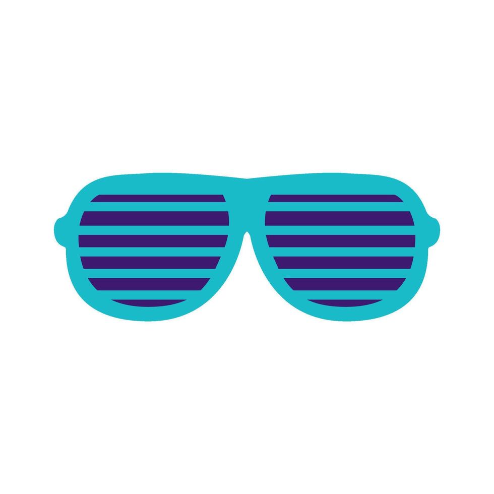 Fashionable Beach Sunglasses With Horizontal Bars vector