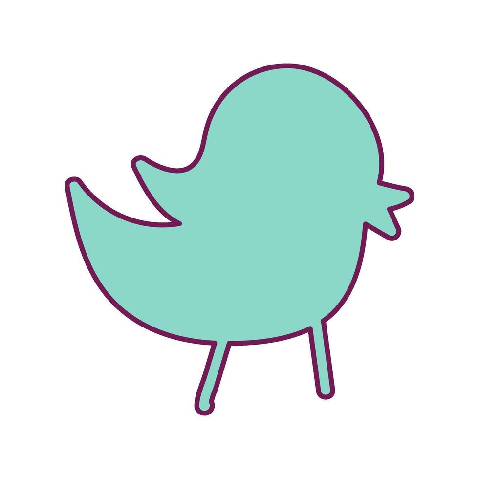 Silhouette Of Ringing Spring Sparrow Bird Icon vector
