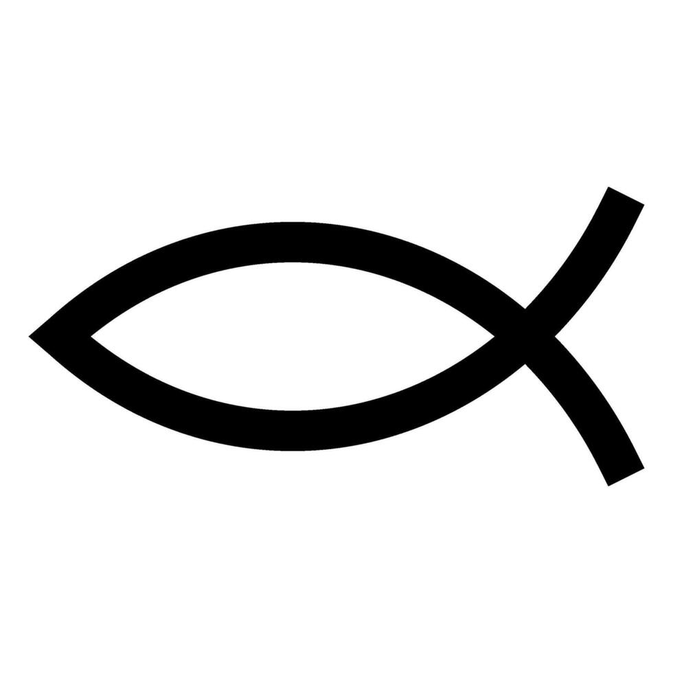 ichthys místico religioso símbolo espiritual vector