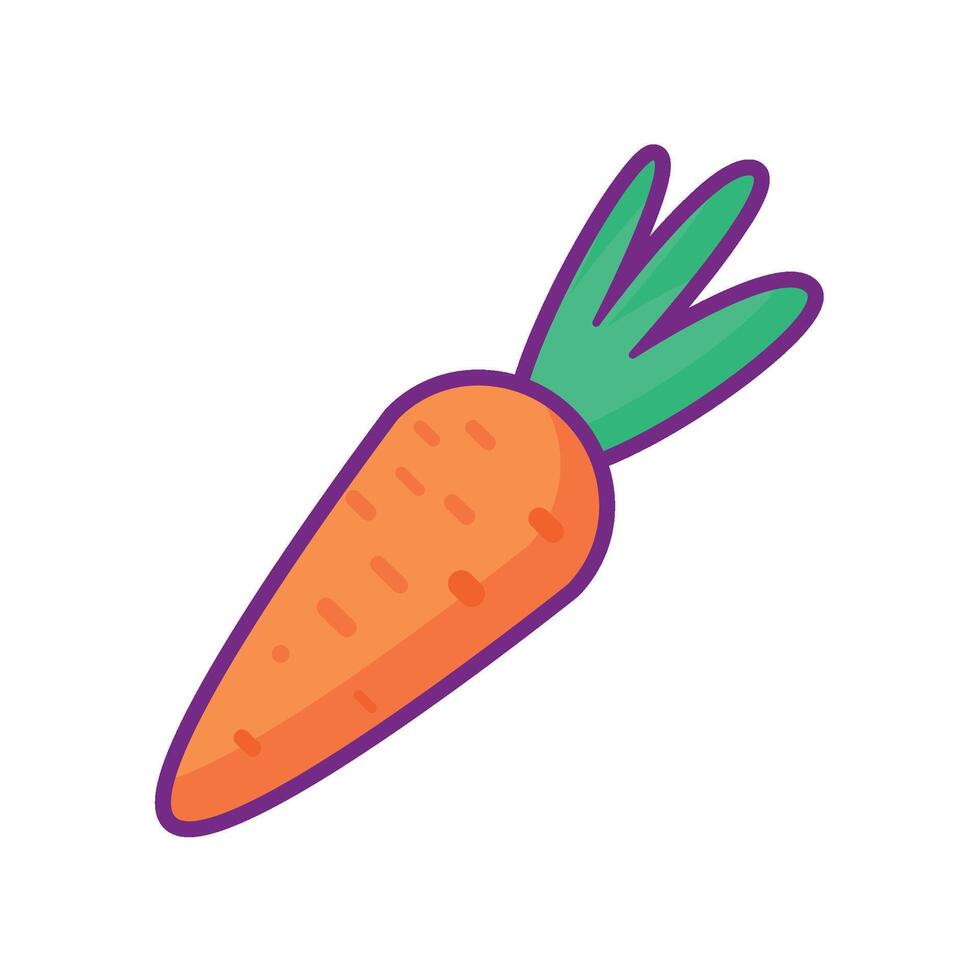 Fresh Carrots, Easter Bunny Favorite Food Icon vector