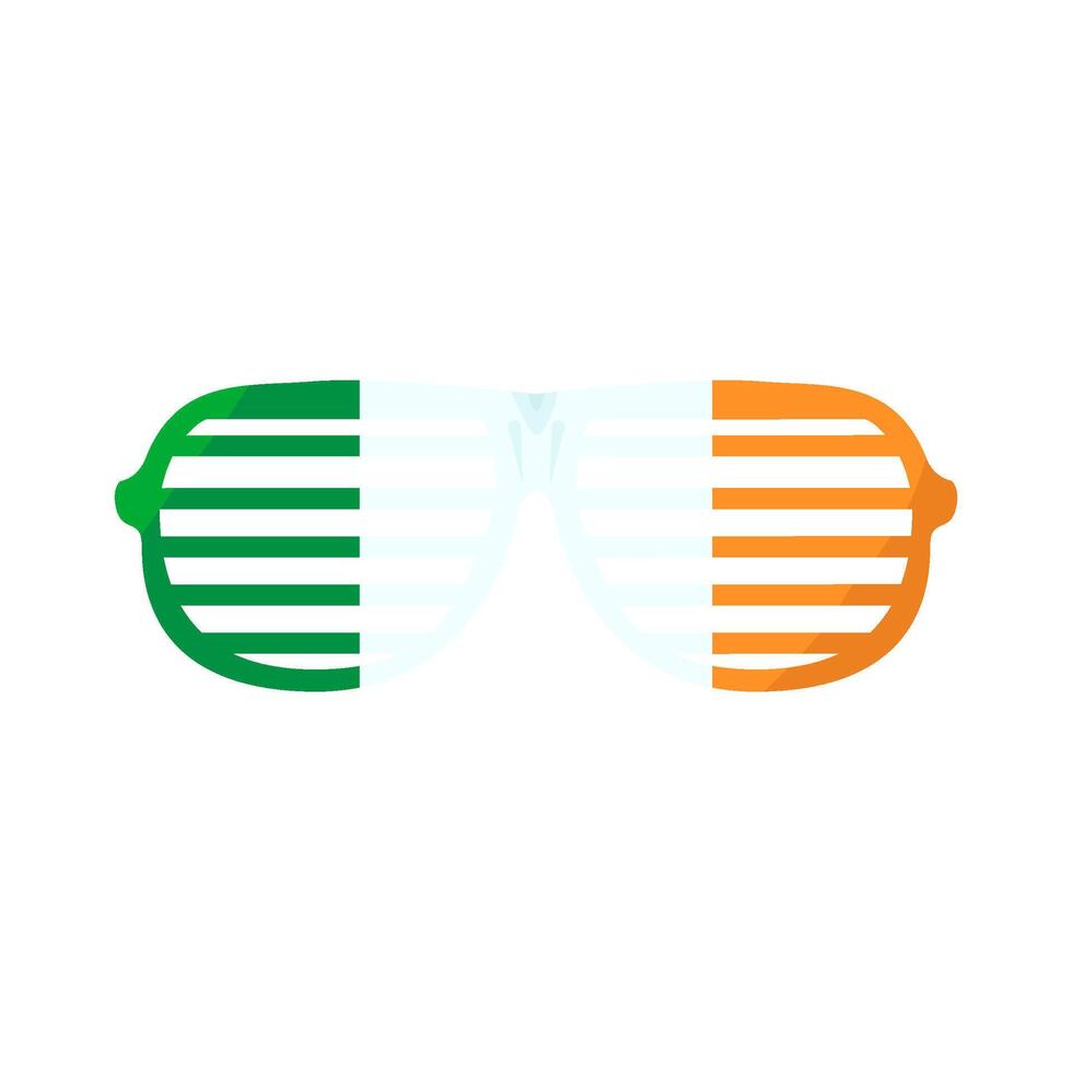 Fashionable Retro Glasses With Stripes Shaped Frames vector