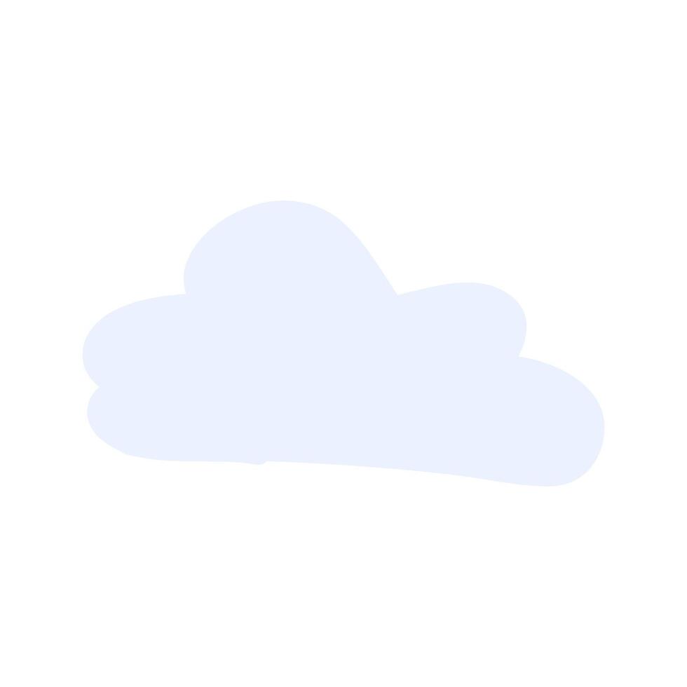 Warm Spring Rain Pours From Light Blue Cloud Icon vector