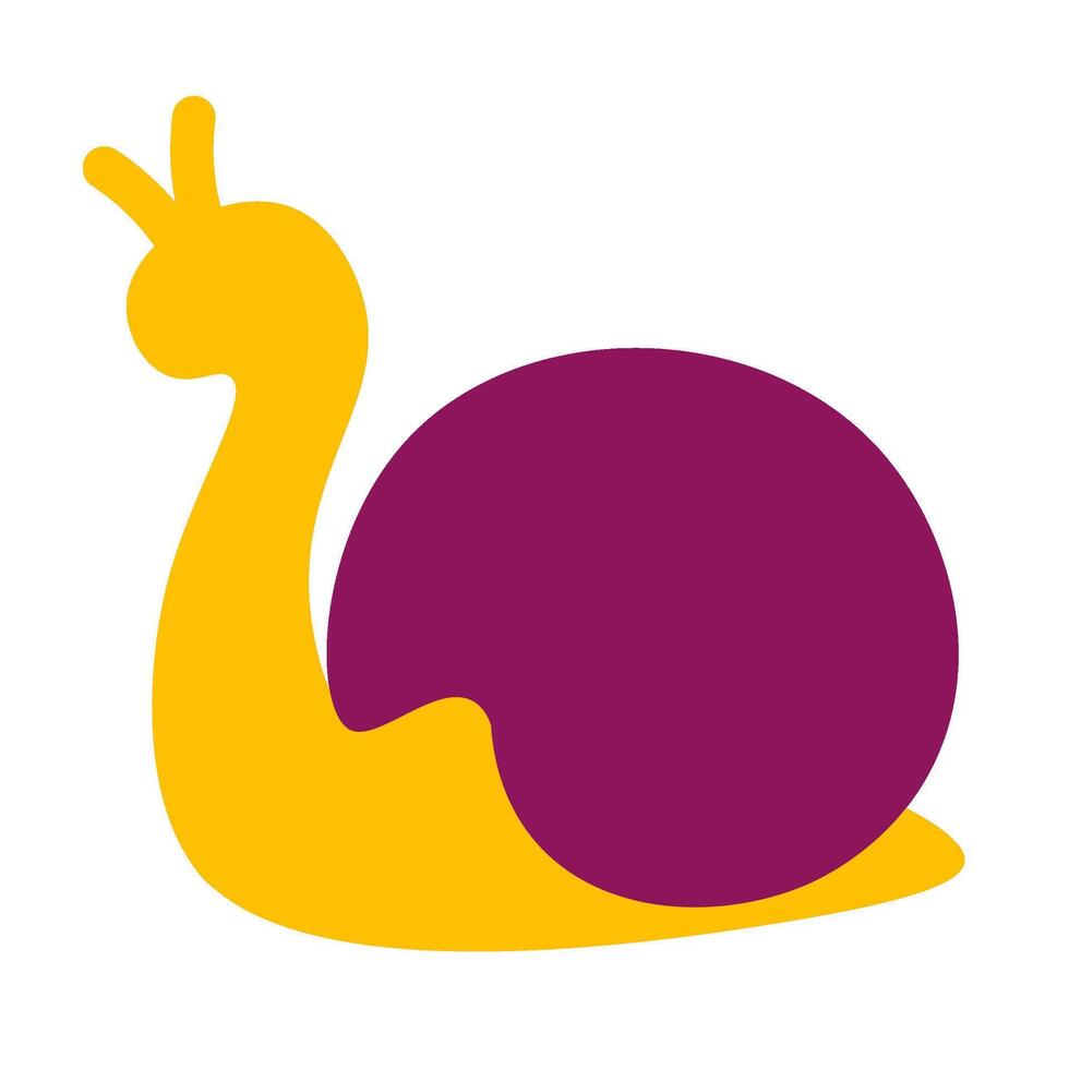 Slow Garden Snail In Round Shell Icon vector
