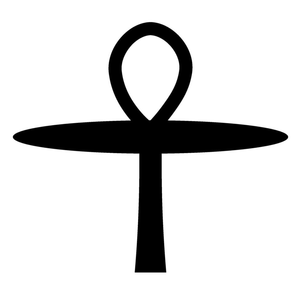 ankh cruzar místico religioso espiritual símbolo vector