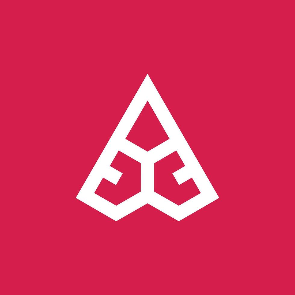simple sophisticated house spear logo vector
