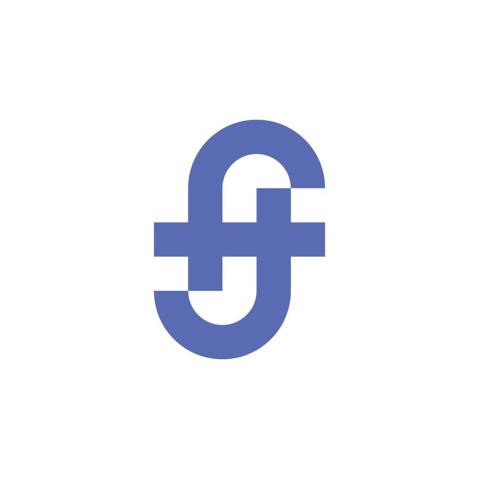 modern initial letter HJ or AJ logo vector