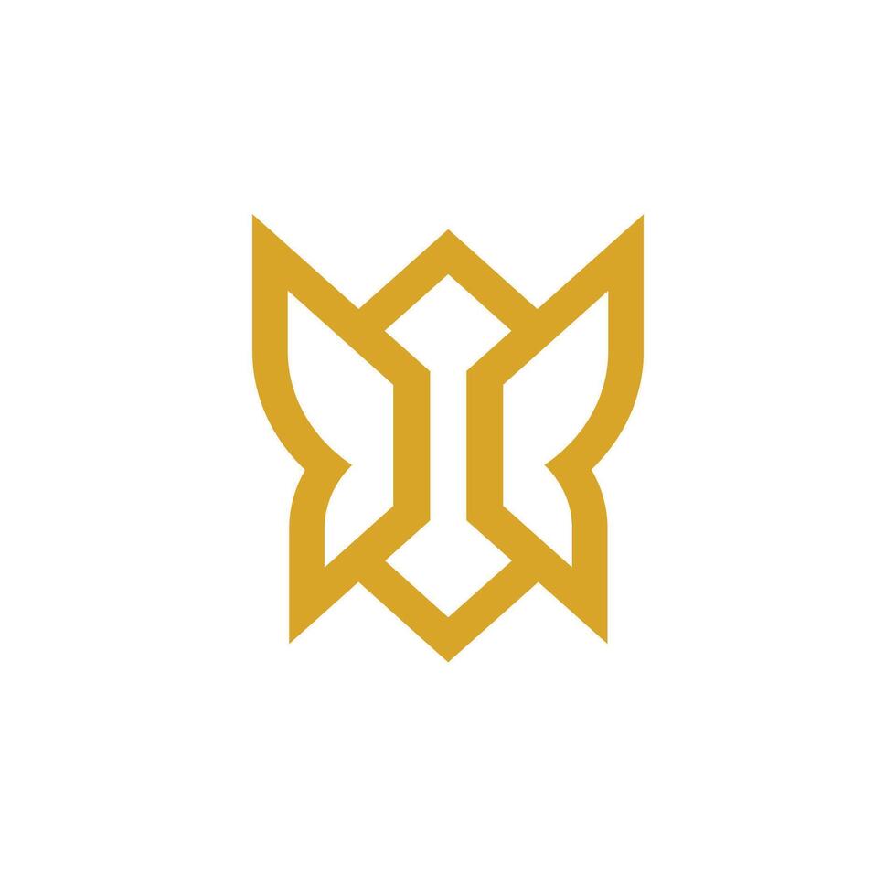 butterfly link network connection logo vector