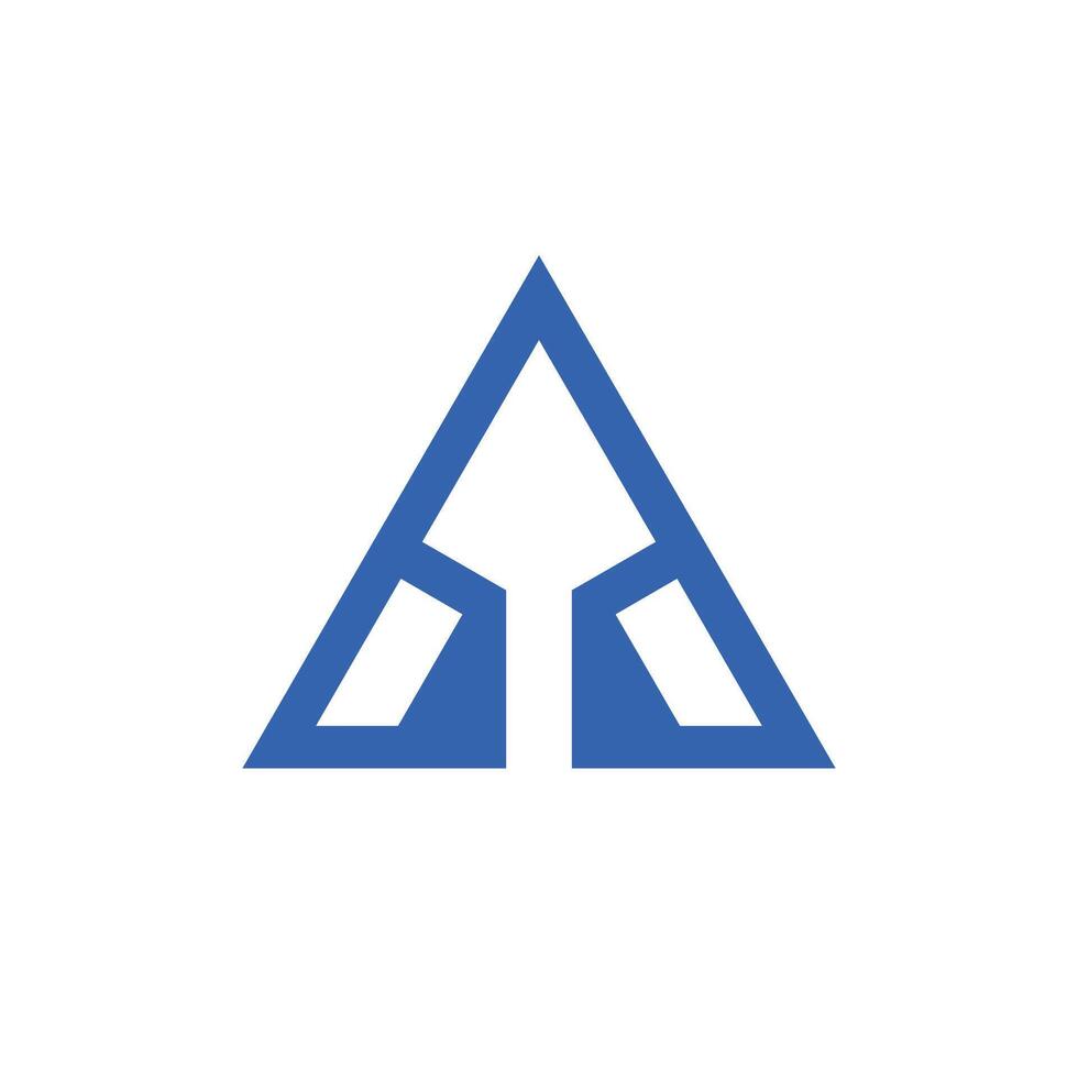 modern Initial letter A spear monogram logo vector