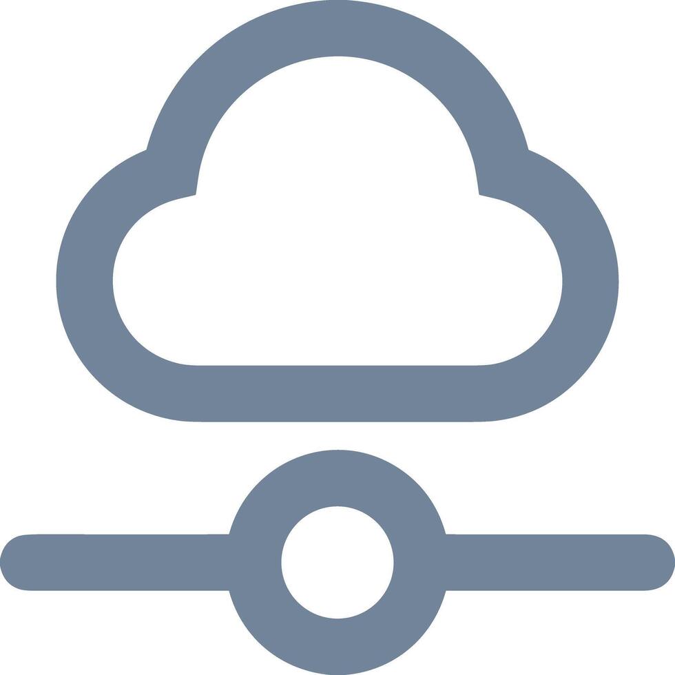 Cloud icon symbol vector image. Illustration of the hosting storage design image