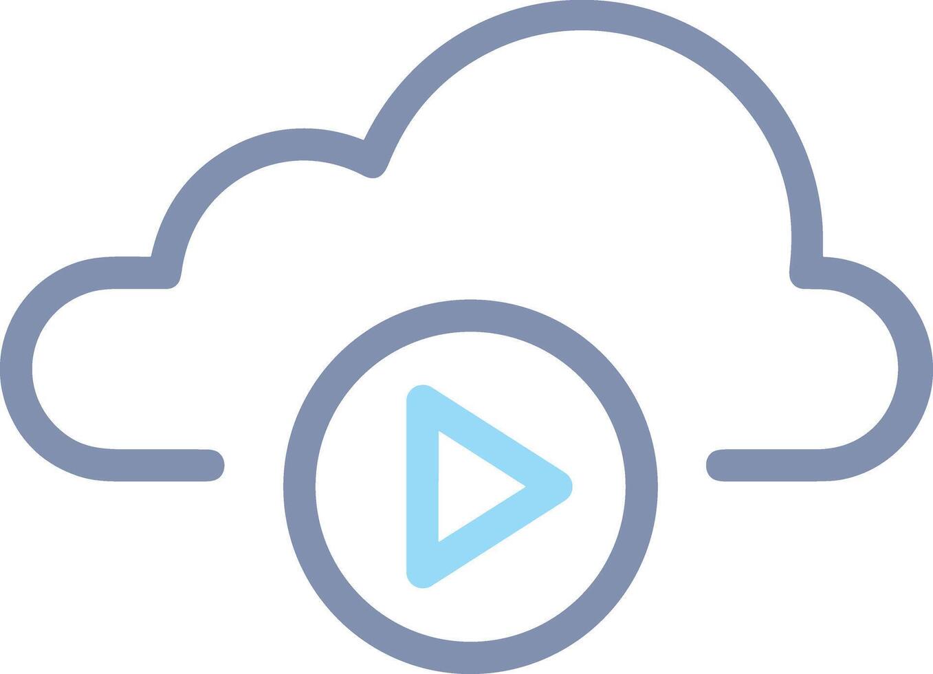 Cloud icon symbol vector image. Illustration of the hosting storage design image