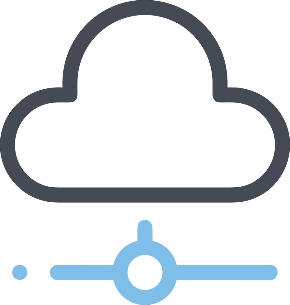 Cloud icon symbol vector image. Illustration of the hosting storage design image