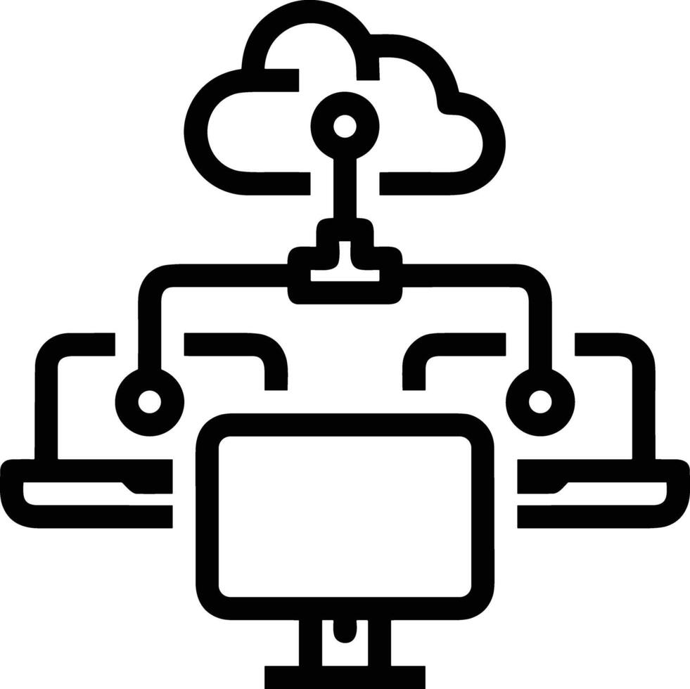 Cloud icon symbol vector image. Illustration of the hosting storage design image