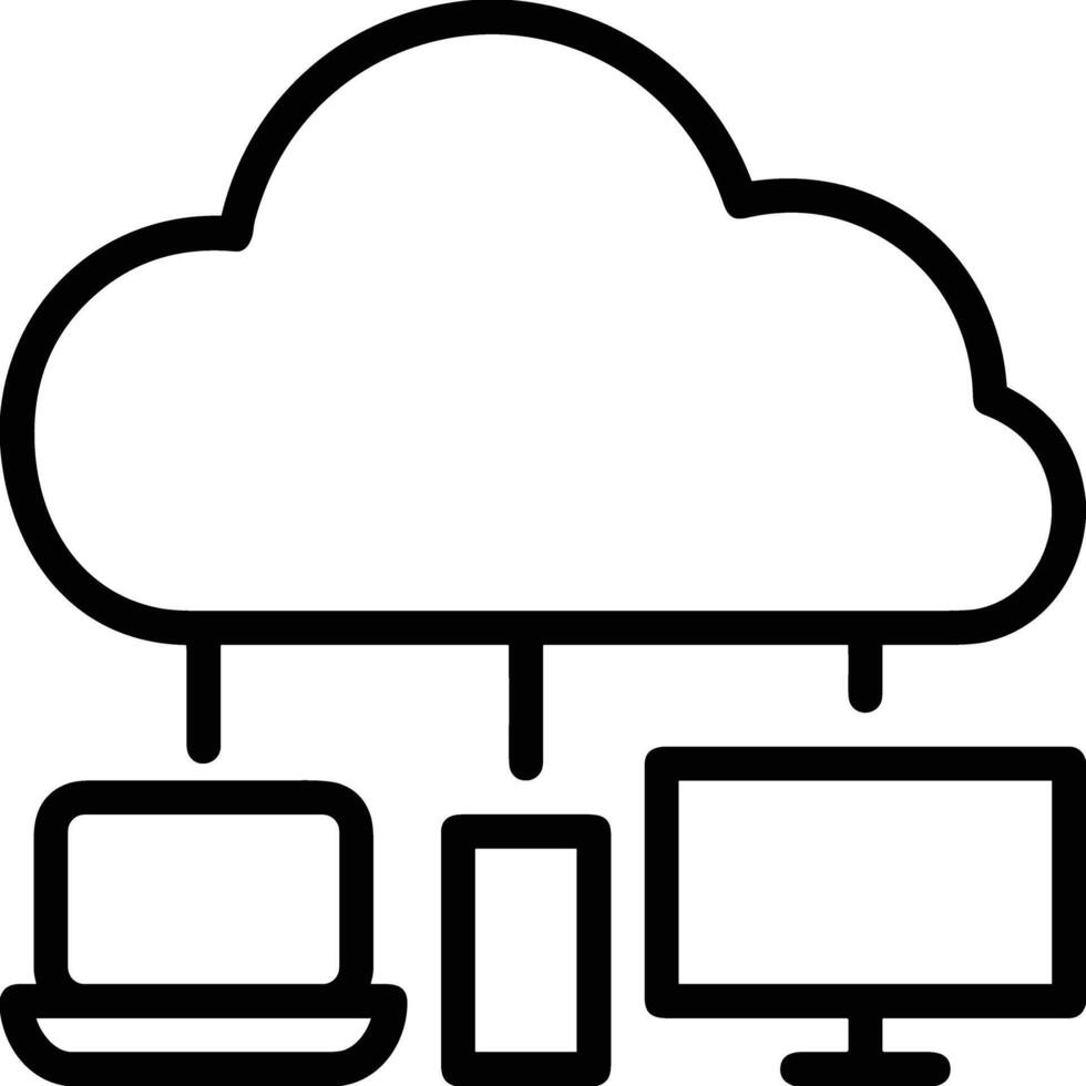 Cloud icon symbol vector image. Illustration of the hosting storage design image