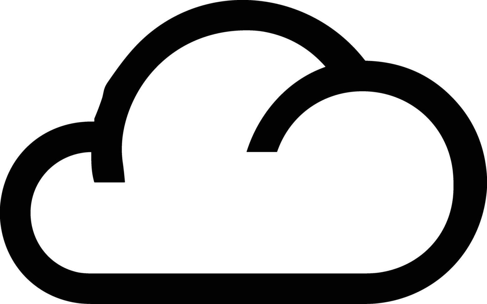 Cloud icon symbol vector image. Illustration of the hosting storage design image