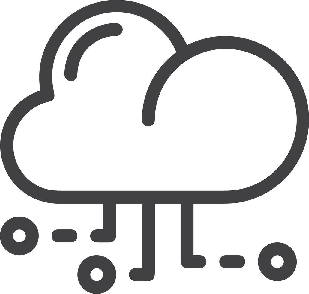 Cloud icon symbol vector image. Illustration of the hosting storage design image