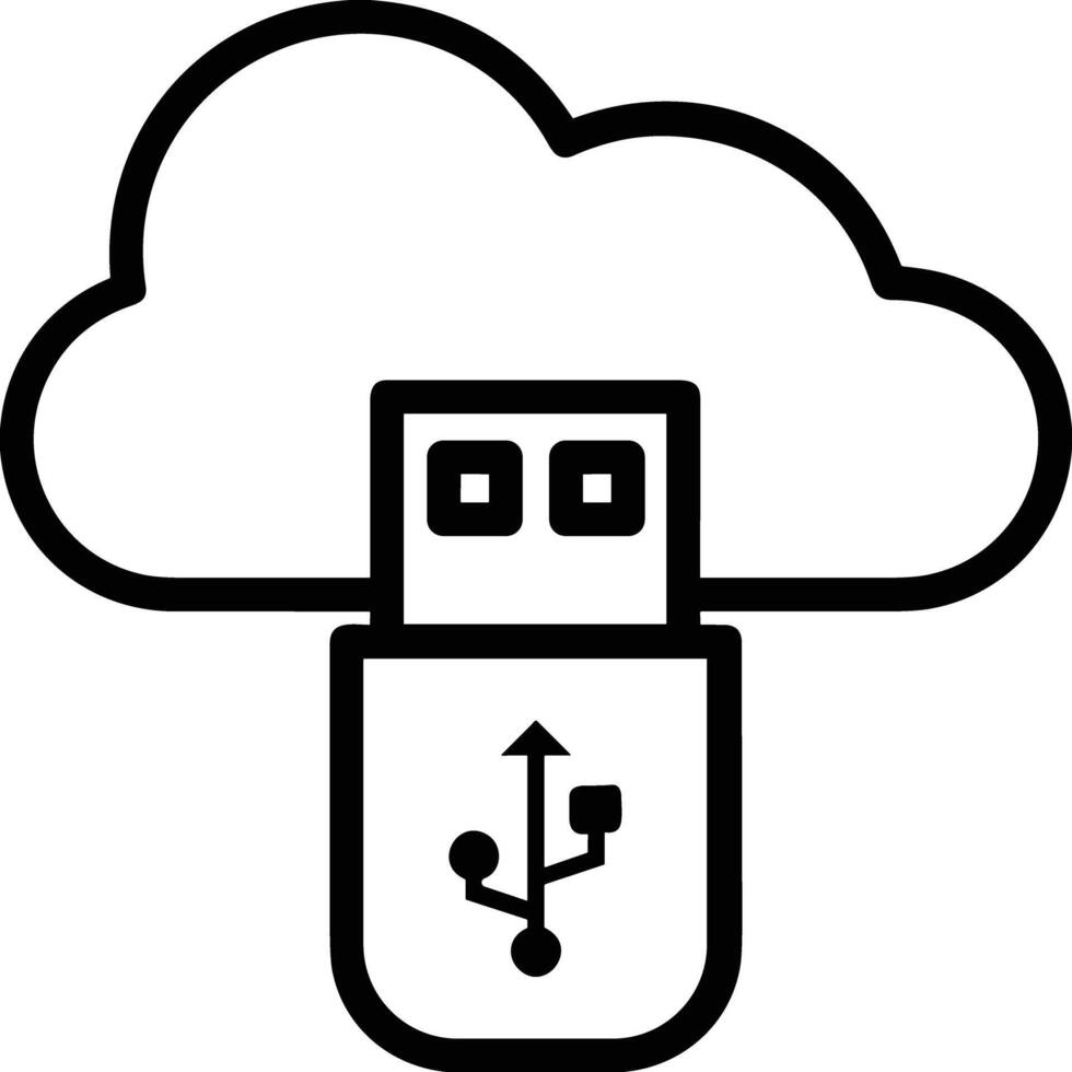 Cloud icon symbol vector image. Illustration of the hosting storage design image