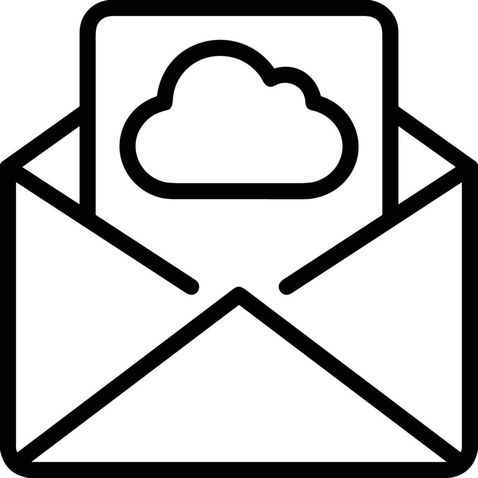 Cloud icon symbol vector image. Illustration of the hosting storage design image