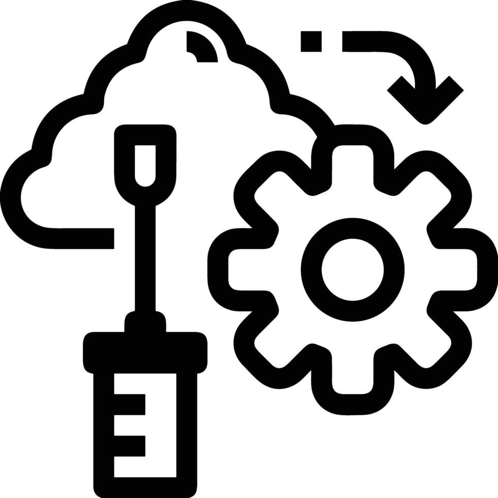 Cloud icon symbol vector image. Illustration of the hosting storage design image