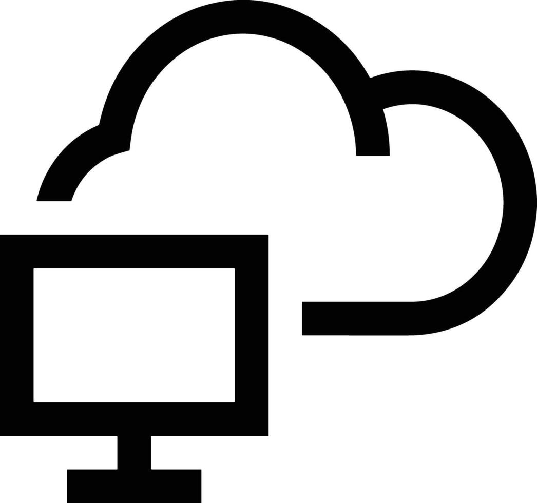 Cloud icon symbol vector image. Illustration of the hosting storage design image