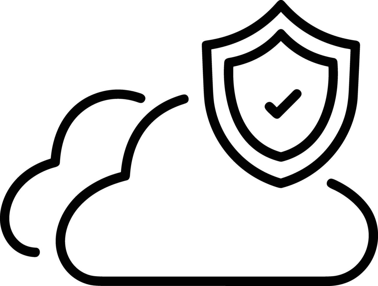 Cloud icon symbol vector image. Illustration of the hosting storage design image