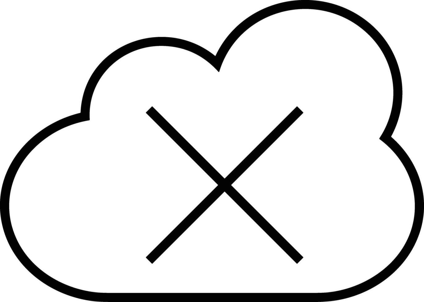 Cloud icon symbol vector image. Illustration of the hosting storage design image