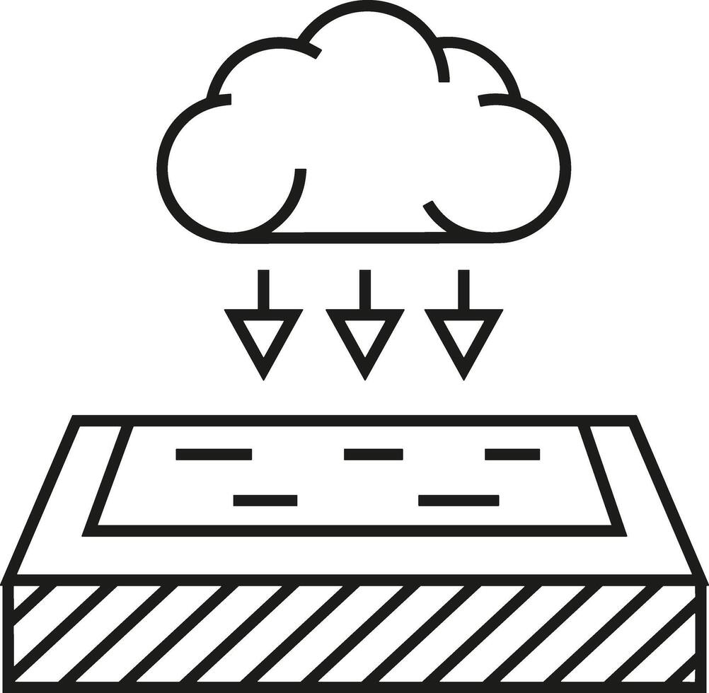 Cloud icon symbol vector image. Illustration of the hosting storage design image